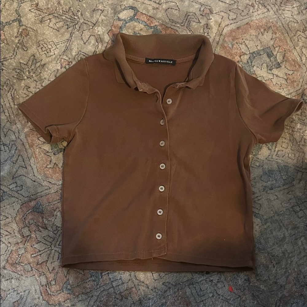 Brandy Melville Chocolate Brown Top